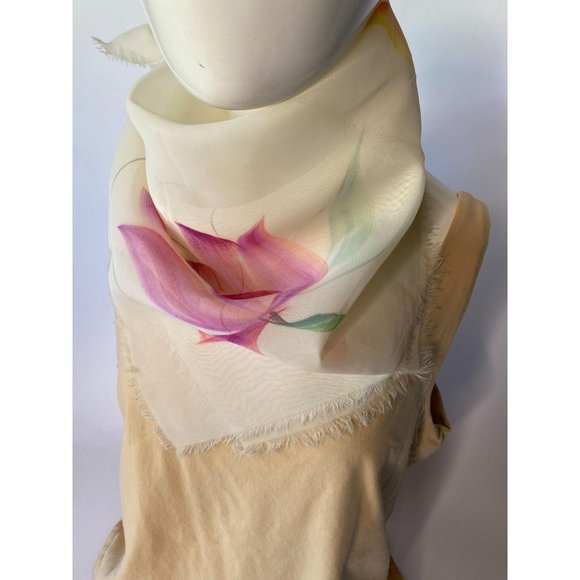 Spring Flowers Vintage Scarf - Picture 4 of 16
